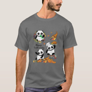 Zum Erntedankfest Lady Panda Lover T-Shirt