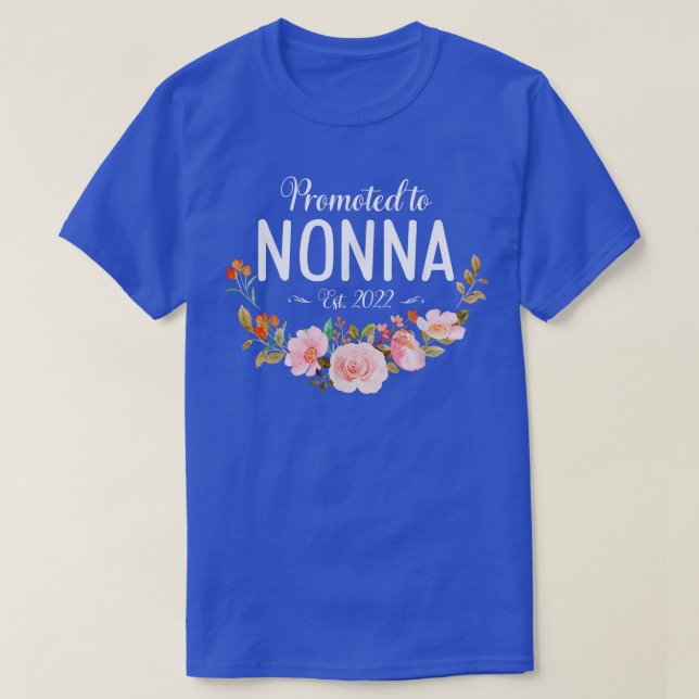 Zum ersten Mal für die Blume der Frauen in Nonna E T-Shirt (Design vorne)