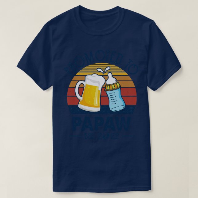 Zum ersten Mal Papaw 2022 Väter Da T-Shirt (Design vorne)