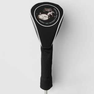 Zum ersten Mal Vatertag Sonogram Foto Golf Club Golf Headcover