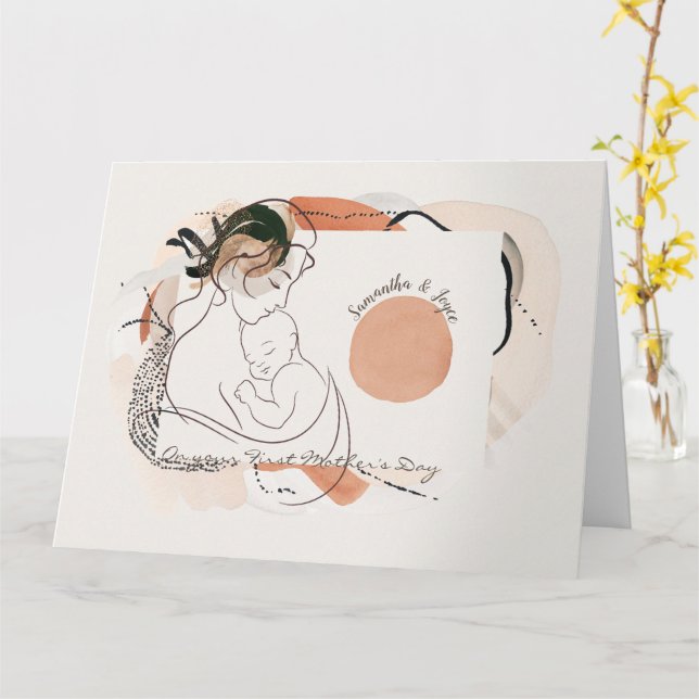 Zum ersten Muttertag Karte (Gelbe Blume)