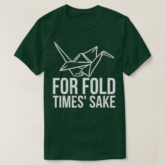 Zum Falten mal Sake Puff für einen Origami Master T-Shirt (Design vorne)