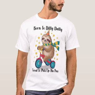 Zum Faulenzen geboren Faultier T-Shirt