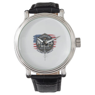 Zum Feiern der Krankenschwesternwoche 2026 Patriot Armbanduhr