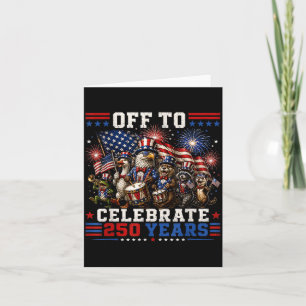 Zum Feiern von 250 Jahren Amerikanisch 250. Jubilä Karte
