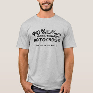Zum Fenster hinausgeworfenes Geld Dirt Bike Motocr T-Shirt