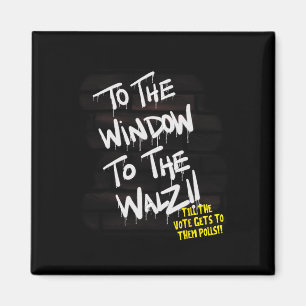 Zum Fenster zur Abstimmung von Frau Harris W 2024 Magnet