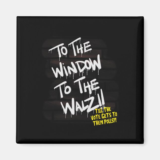 Zum Fenster zur Abstimmung von Frau Harris W 2024 Magnet (Vorne)