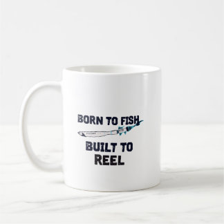 Zum Fischen geboren Kaffeetasse