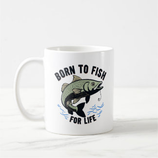 Zum Fischen geboren Kaffeetasse