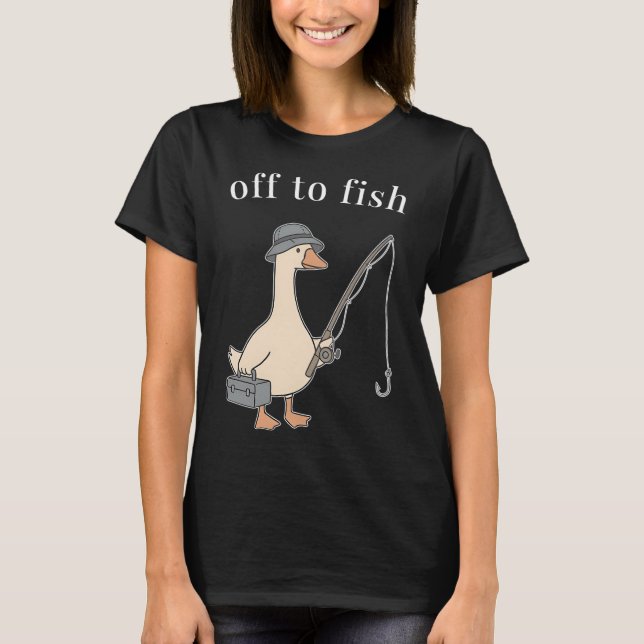 Zum Fischen gehen T-Shirt (Vorderseite)