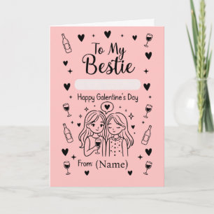 Zum Galentine’s Day-Design für meine beste Freundi Karte