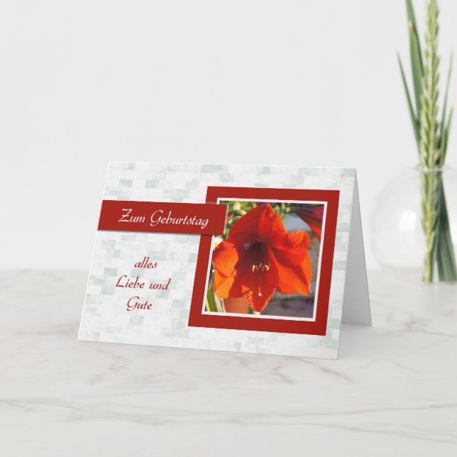 Zum Geburtstag - alles Gute zum Geburtstag auf Karte (Vorderseite)