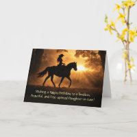 Zum Geburtstag der Schwiegertochter Cowgirl Zeitlo