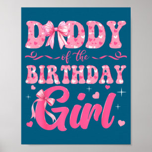 Zum Geburtstag des Vaters Familie Rosa Kokette Poster