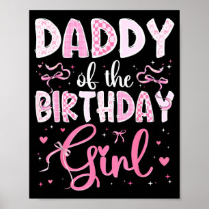 Zum Geburtstag des Vaters passendes rosa Coquette Poster