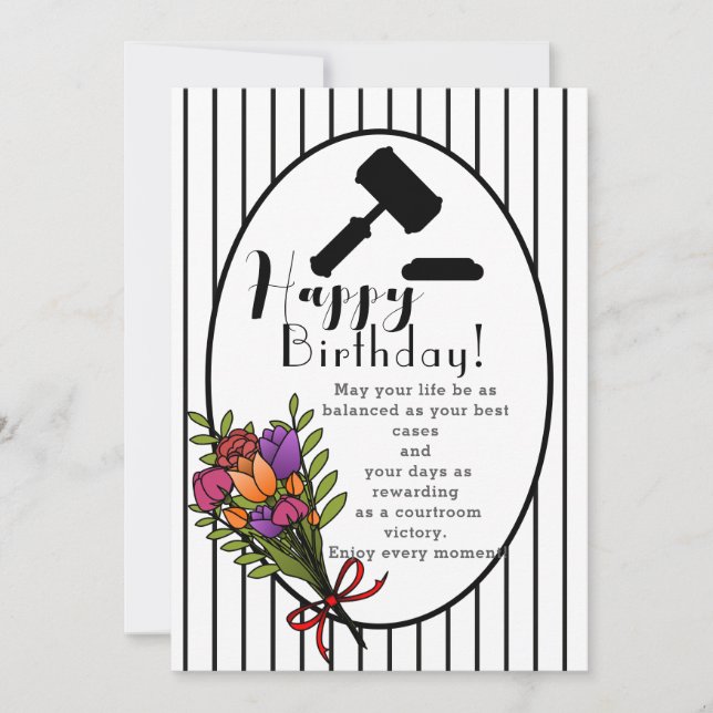 Zum Geburtstag eines brillanten Anwalts Karte (Vorderseite)