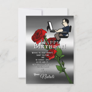 Zum Geburtstag eines brillanten Software-Ingenieur Karte