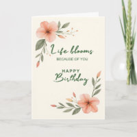 Zum Geburtstag Erblüht Das Leben Dank Ihnen Blumen