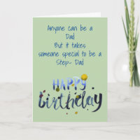 zum Geburtstag mit Step-Vater