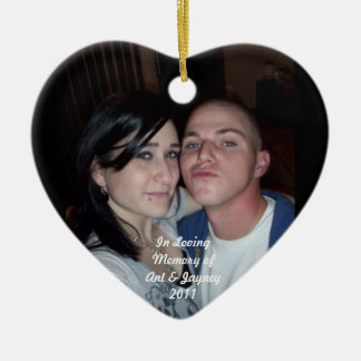 Zum Gedenken an Anthony- u. Jayneywatson Keramikornament