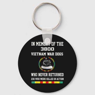 Zum Gedenken an die 3800 Vietnamkriegs-Hunde Schlüsselanhänger
