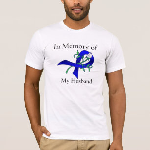 Zum Gedenken an meinen Ehemann - Darmkrebs T-Shirt