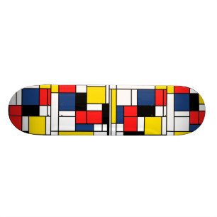 Zum Gedenken an Mondrian - Skate-Plattform Skateboard