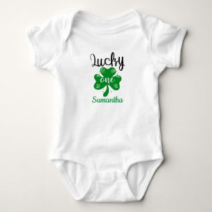 Zum Glück 1. Geburtstag, St Patricks Geburtstag  Baby Strampler