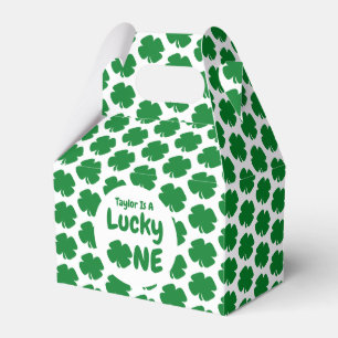 Zum Glück 1 St Patrick's Day 1. Geburtstag Geschenkschachtel