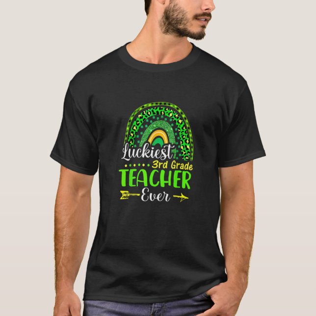 Zum Glück 3. Klasse Lehrer je St Patrick's Day R T-Shirt (Vorderseite)