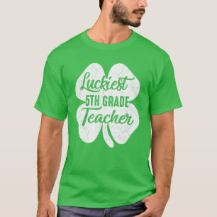 Zum Glück 5th Grade Teacher Funny St Patrick's Day T-Shirt