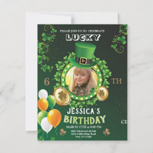 Zum Glück 6. Geburtstag, St. Patrick's Day Feiertagskarte