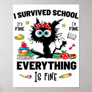 Zum Glück am ersten Schultag ist es gut im F Poster
