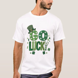 Zum Glück am St. Patrick's Day, Doodle Shamrock T-Shirt