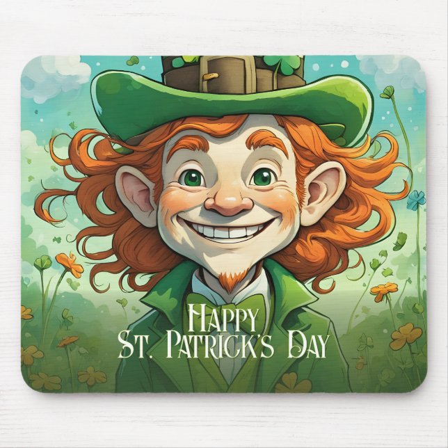 Zum Glück am St. Patrick's Day Mousepad (Vorne)