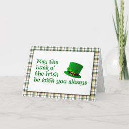Zum Glück die Irish Saint Patrick's Day Card Karte