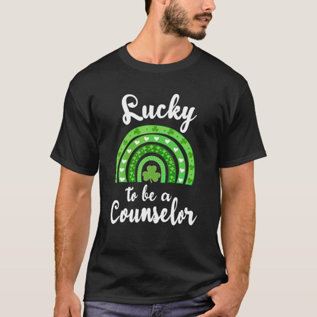 Zum Glück ein Counselor St Patricks Day Irish Teac T-Shirt (Vorderseite)
