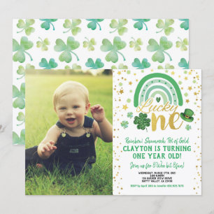 Zum Glück ein erstes Geburtstagsfest St Patrick's Einladung