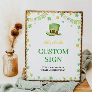 Zum Glück ein St Patrick's Day Geburtstag Custom S Poster