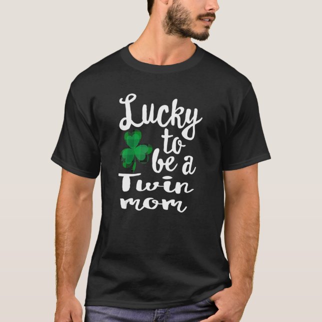Zum Glück eine zweifache Mama St Patrick's Day Iri T-Shirt (Vorderseite)