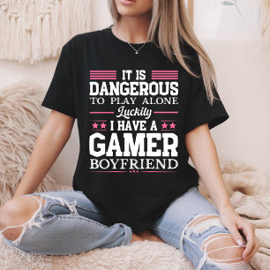 Zum Glück habe ich eine Gamer Girlfriend Funny Cou T-Shirt
