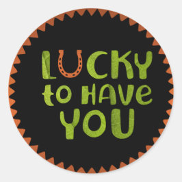 Zum Glück haben Sie Aufkleber