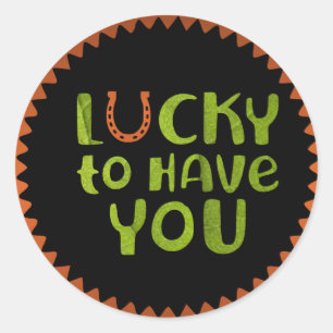 Zum Glück haben Sie Aufkleber