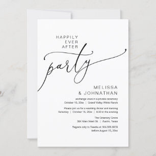 Zum Glück immer nach dem Party, Elopement Dinner D Einladung