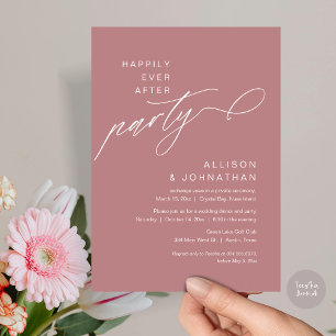 Zum Glück immer nach dem Party, moderne Hochzeitsf Einladung