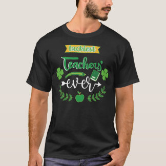 Zum Glück Lehrer je Saint Patrick's Day Irish Sh T-Shirt