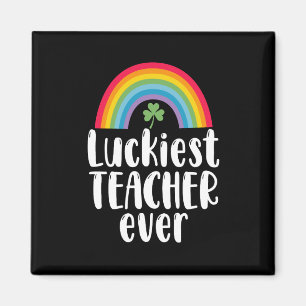 Zum Glück Lehrer je Schule Geschenk St Patricks Da Magnet