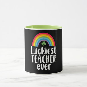 Zum Glück Lehrer je Schule Geschenk St Patricks Da Tasse