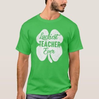 Zum Glück Lehrer je St Patrick's Day Teachers Gi T-Shirt